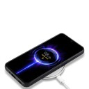 Funda magnética para Samsung Galaxy A15 con aspecto de cuero y costuras Botones cubiertos Funda protectora para móvil para soporte magnético en el coche 5