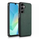 Funda magnética para Samsung Galaxy A16 con aspecto de cuero y costuras Bordes estriados Funda protectora para móvil para soporte magnético en el coche 10