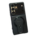 Funda Magnética para Samsung Galaxy A17 Resistente con Soporte Plegable Tapa de Cámara Soporte para Carga Inalámbrica Funda para Móvil 9