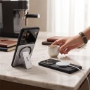 Funda Magnética para Samsung Galaxy A37 Resistente con Soporte Plegable Tapa Abatible para la Cámara Soporte para Carga Inalámbrica Funda para Móvil 6