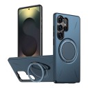 Funda magnética resistente para Samsung Galaxy A17 S con anillo giratorio y soporte desplegable de plástico duro PC y TPU flexible Funda para móvil en el coche 10