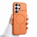 Funda Mate para Samsung Galaxy S24 Ultra con soporte para carga magnética Funda protectora con marco elevado para la cámara Para el día a día 4
