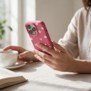Funda para iPhone 18 Pro Patrón Floral con Margaritas Funda Protectora Bisel Elevado para la Cámara Protección de los Lados y Bordes 26