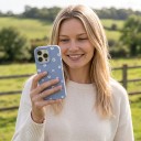 Funda para iPhone 18 Pro Patrón Floral con Margaritas Funda Protectora Bisel Elevado para la Cámara Protección de los Lados y Bordes 12