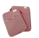 Funda para MacBook y iPad a cuadros con bolsillo lateral de 12,9 a 13,3 pulgadas, 33 x 24 cm 2