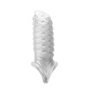 Funda para pene con ondulaciones y anillo de estrangulamiento para alargamiento, estimulación y una erección más firme durante los momentos íntimos. Embalaje discreto. 2