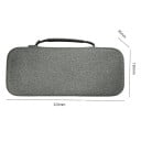 Funda para PlayStation Portal Protección a Prueba de Golpes 32,5 x 13 x 8,5 cm Carcasa Dura EVA Gris Con Asa y Cremallera Bolsa de Almacenamiento 3