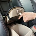 Funda para reposabrazos 29 x 19 cm Universal negra de cuero impermeable y a prueba de polvo protector de reposabrazos para coche Cubierta suave 2