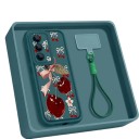 Funda para Samsung Galaxy S24 FE con diseño de cerezas Funda de silicona con correa para la muñeca Funda de móvil con borde para la cámara 11