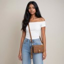 Funda para Samsung Galaxy S25 FE Cartera tipo Flip con cremallera Correa Crossbody hasta 142 cm Cuero sintético Ranuras para tarjetas Asa 18