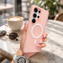 Funda para Samsung Galaxy S25 FE con anillo magnético para carga inalámbrica Carcasa de contraste de dos piezas de colores Funda para móvil S25 9
