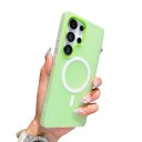 Funda para Samsung Galaxy S26+ con anillo magnético para carga inalámbrica Funda de contraste de dos piezas de colores Funda para móvil S26 14