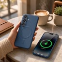 Funda para Samsung Galaxy S26+ con soporte para carga magnética Anillo magnético Material TPU Poliuretano termoplástico Funda para móvil 14