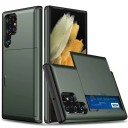 Funda para Samsung Galaxy S26+ con soporte para tarjetas Ranura deslizante para tarjeta Funda protectora de dos capas de PC y TPU para móvil 17