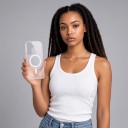 Funda para Samsung Galaxy S26+ Soporte de carga inalámbrica magnética Anillo magnético Material acrílico Transparente Funda protectora para móvil 7