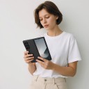 Funda para Samsung Galaxy Z Fold 3 Funda de plástico Delgada de dos piezas Protección de cámara y bordes Funda para teléfono plegable 2
