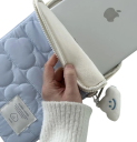 Funda para tableta de 9,7 a 11 pulgadas Funda protectora para iPad Colores neutros Acolchado suave Cierre de cremallera Diseño ligero 6