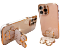 Funda protectora con espejo y soporte para Samsung A30s 4