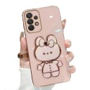 Funda protectora con espejo y soporte para Samsung A73 5G 10