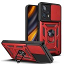 Funda protectora con imán, soporte y tapa de lente para Xiaomi Poco X4 Pro 5G 6