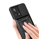Funda protectora con imán, soporte y tapa de lente para Xiaomi Poco X4 Pro 5G 3