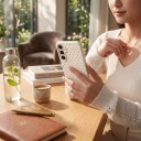 Funda protectora con puntos para Samsung Galaxy A06 4G Resistente Bisel elevado alrededor de la cámara Parte trasera ligeramente texturizada 5
