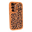 Funda protectora de silicona para Samsung Galaxy A56 Resistente con manchas de leopardo y centro brillante Marco escalonado para la cámara 9