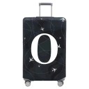 Funda protectora flexible para maleta de viaje con estampado de letras 57–63 cm tela elástica negra funda elástica para equipaje 15