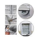 Funda protectora impermeable para lavadora frontal plateada 85 × 60 × 55 cm Protección contra polvo, sol, humedad y suciedad 3
