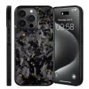 Funda protectora magnética para iPhone 17 de carbono forjado auténtico, funda trasera de TPU con imanes, funda de carbono delgada 7