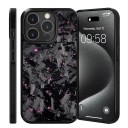 Funda protectora magnética para iPhone 17 de carbono forjado auténtico, funda trasera de TPU con imanes, funda de carbono delgada 6
