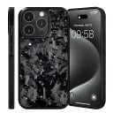 Funda protectora magnética para iPhone 17 de carbono forjado auténtico, funda trasera de TPU con imanes, funda de carbono delgada 8