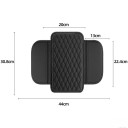 Funda protectora negra para reposabrazos 44 x 30,8 x 20 cm Cojín con bolsillo Espacio de almacenamiento para reposabrazos Protector práctico 2