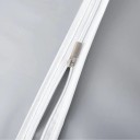 Funda protectora para lavadora de carga lateral 62 × 55 × 86 cm Estampado blanco translúcido de panda Cierre con cremallera 4