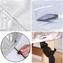 Funda protectora para muebles de jardín 120 x 120 x 74 cm cubierta impermeable contra polvo viento lluvia nieve funda exterior con costuras 4