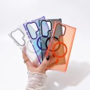 Funda Protectora para Samsung Galaxy S25 Compatible con Carga Inalámbrica TPU y Policarbonato Marco Elevado de Cámara Funda para Móvil 14