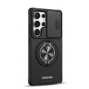 Funda protectora para Samsung Galaxy S26 Ultra Con tapa deslizante para la cámara Soporte circular Soporte de carga magnética 1