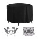 Funda protectora redonda 185 × 95 cm Muebles de jardín Funda impermeable contra la lluvia, nieve, polvo y sol Protección resistente con cuerda 1