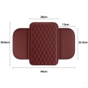Funda protectora roja para reposabrazos 44 x 30,8 x 20 cm Almohada con bolsillo Espacio de almacenamiento para reposabrazos Protector universal para coche 3
