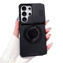 Funda resistente para Samsung Galaxy A15 con soporte Tapa deslizante de la cámara Anillo abatible Funda protectora para móvil para ver videos 8