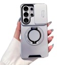 Funda resistente para Samsung Galaxy A15 con soporte Tapa deslizante de la cámara Anillo abatible Funda protectora para móvil para ver videos 12