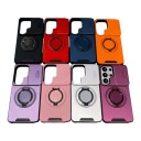 Funda resistente para Samsung Galaxy A15 con soporte Tapa deslizante de la cámara Anillo abatible Funda protectora para móvil para ver videos 3