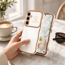 Funda suave para Samsung Galaxy S24+ con bordes ondulados y protección de cámara PC y TPU Funda flexible para móvil Samsung S24 Plus 11