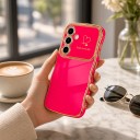 Funda suave para Samsung Galaxy S24 FE con bordes ondulados y protección de cámara PC y TPU Funda flexible para móvil S24 FE 17