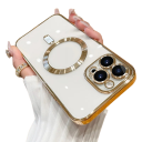 Funda transparente con soporte MagSafe y protección de cámara para iPhone 15 Plus 8