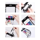 Funda transparente impermeable para teléfono móvil Bolsa de natación subacuática Bolsa sellada Control lateral Cordón ultraligero cubierta HD 4