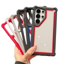 Funda transparente resistente para Samsung Galaxy A26 con marco de color, esquinas reforzadas, protección de la cámara y laterales 1