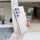 Funda trasera para Samsung Galaxy S25 Ultra Carga inalámbrica sin quitar TPU y policarbonato Bisel protector de la cámara Funda para móvil 12