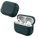 Funda única de cuero de lychee para Apple AirPods Pro 2 con mosquetón, protección contra polvo y rayones, compatible con carga 14