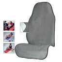 Funda universal para asiento delantero de coche fabricada en tejido de rizo Protección súper absorbente contra el sudor y la humedad Secado rápido con ganchos 5